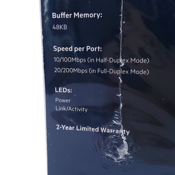 Belkin 5-Port 10/100 Mbps Wired Network Ethernet Switch F4G0500 New Sealed - Picture 10 of 12